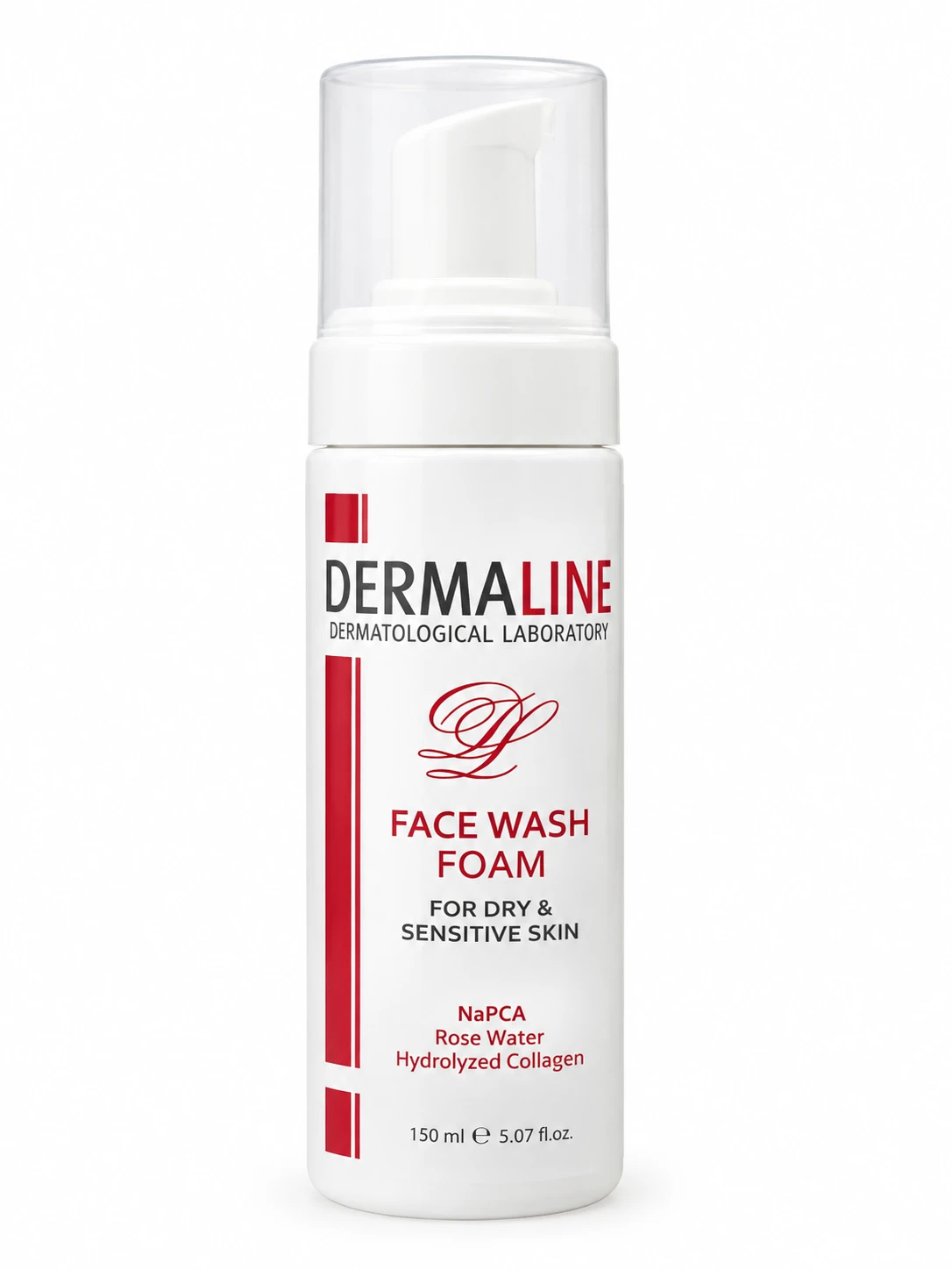 فوم شوينده صورت مناسب پوست خشک و حساس DERMALINE
