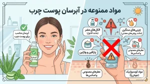 مواد ممنوعه در آبرسان پوست چرب